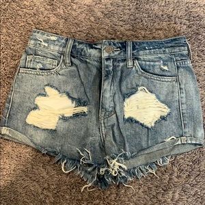 Denim shorts